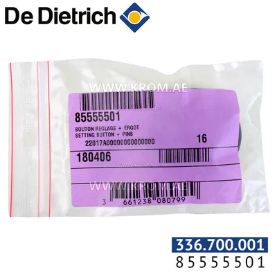 De Dietrich 85555501 setting button + pins