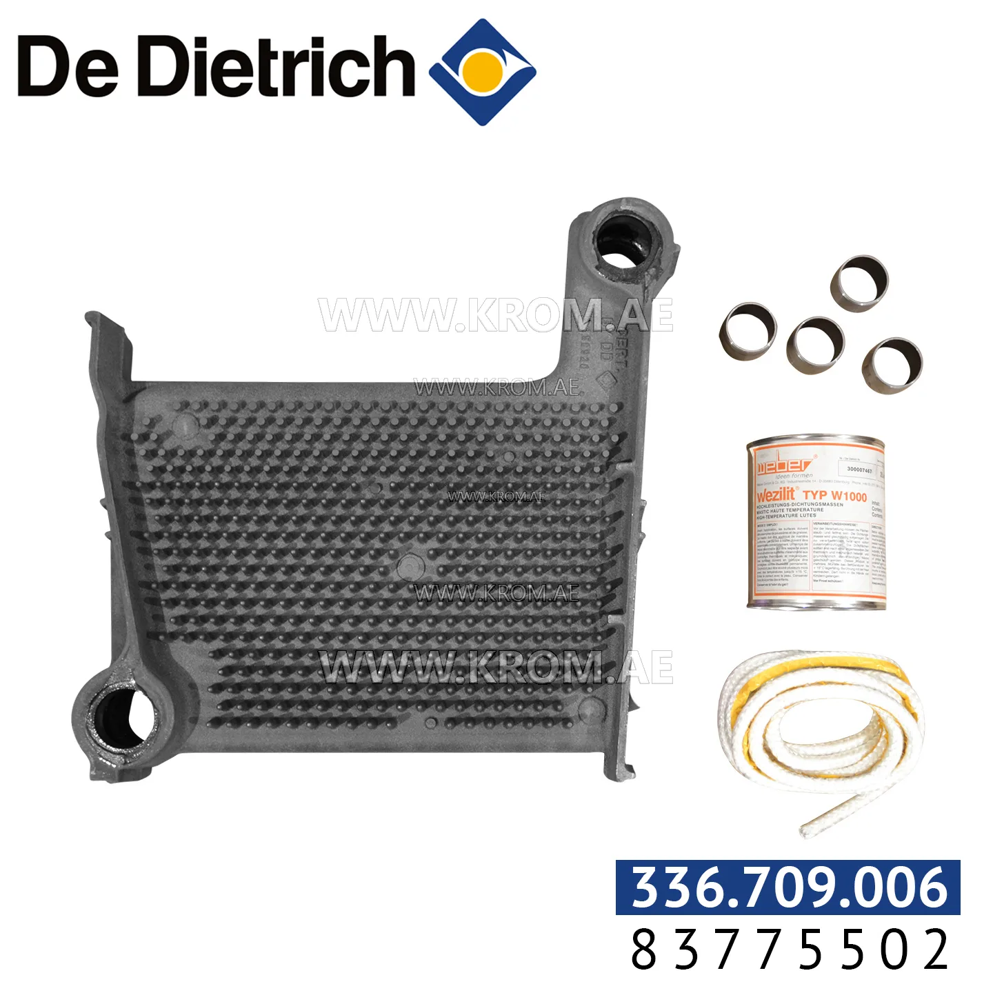 De Dietrich 83775502 DTG 210 intermediate section