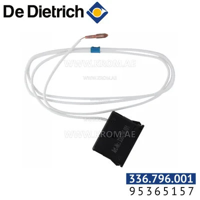 De Dietrich 95365157 large flat thermometer