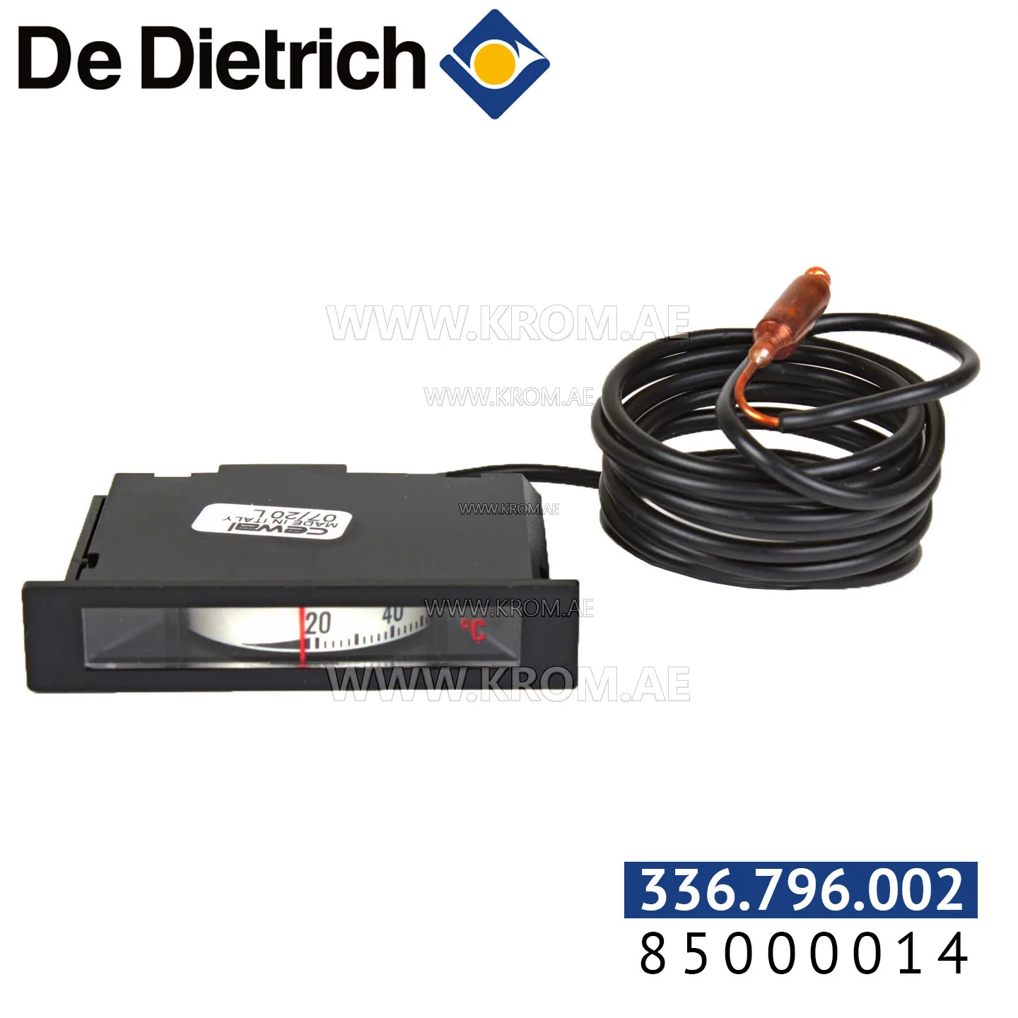 De Dietrich 85000014 flat thermometer