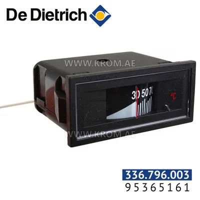 De Dietrich 95365161 large flat thermometer