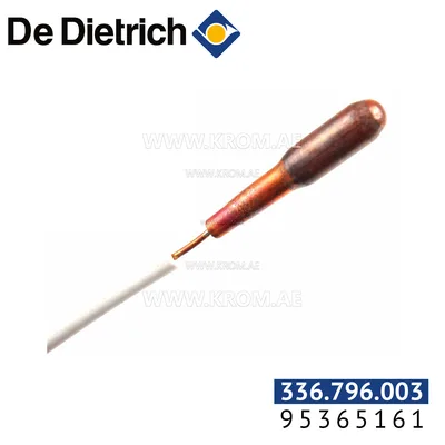 De Dietrich 95365161 large flat thermometer