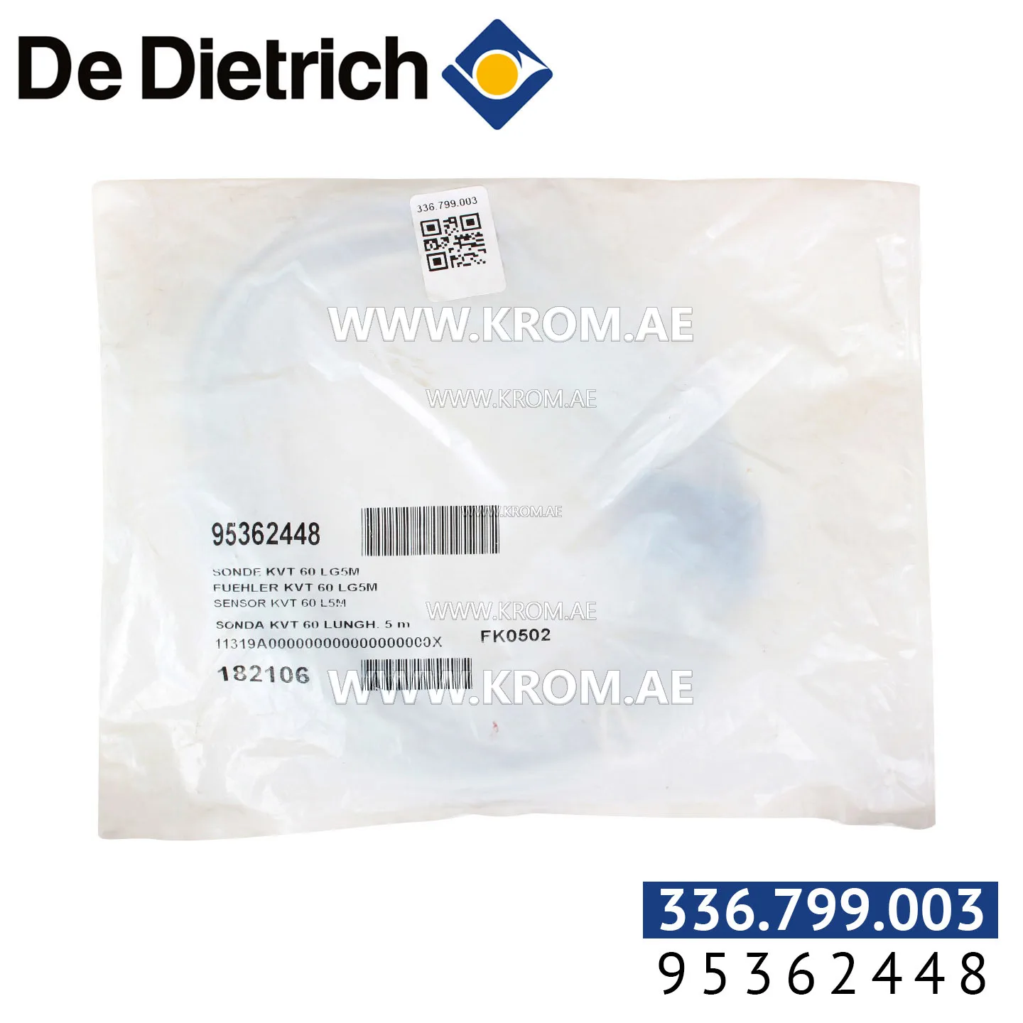 De Dietrich 95362448 sensor KVT 60 5m