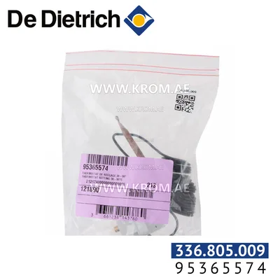 De Dietrich 95365574 setting thermostat 30-90C