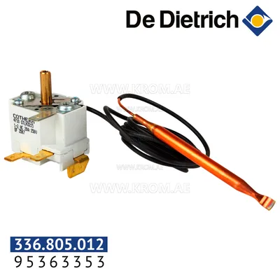 De Dietrich 95363353 setting thermostat 30-90C