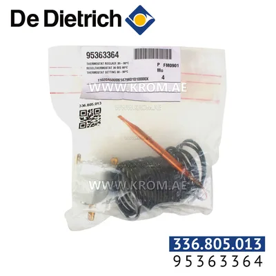 De Dietrich 95363364 setting thermostat 30-90C
