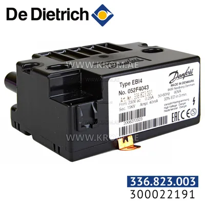 De Dietrich 300022191 ignition transformer EBI 4 2P 052F4043