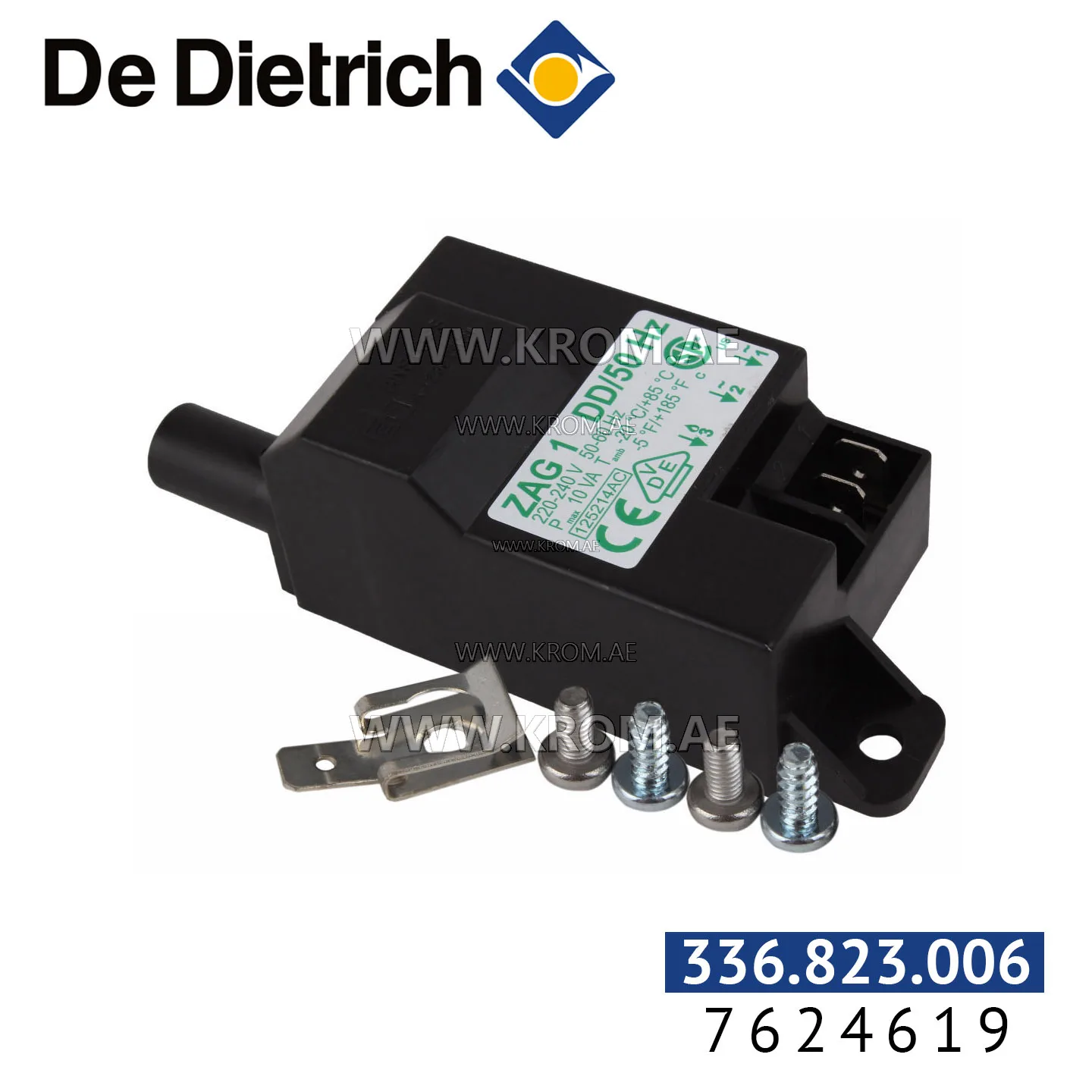 De Dietrich 7624619-Zündtransformator