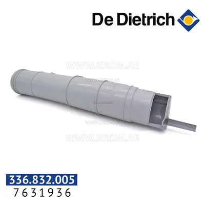De Dietrich 7631936 flue gas discharge pipe D100