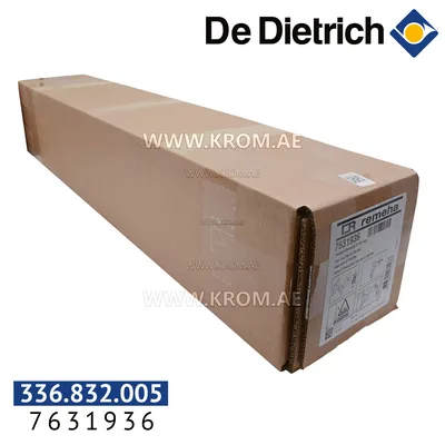 De Dietrich 7631936 flue gas discharge pipe D100