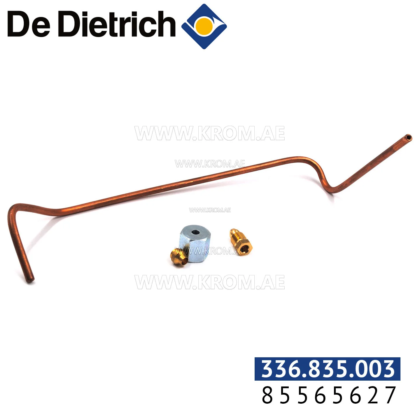 De Dietrich 85565627 gas supply pipe, 7-8-9 sections