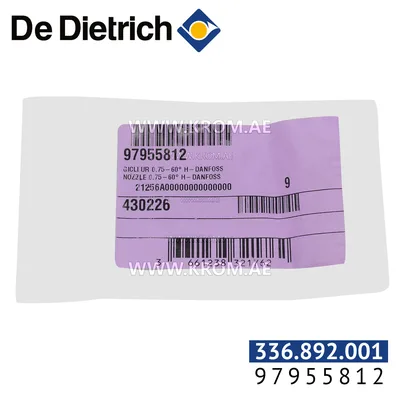 De Dietrich 97955812 Danfoss nozzle 0,75-60H