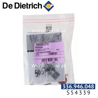 De Dietrich S54339 ignition electrode + ionization electrode + gasket