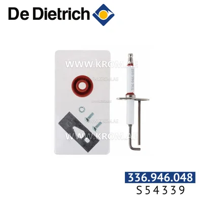 De Dietrich S54339 ignition electrode + ionization electrode + gasket