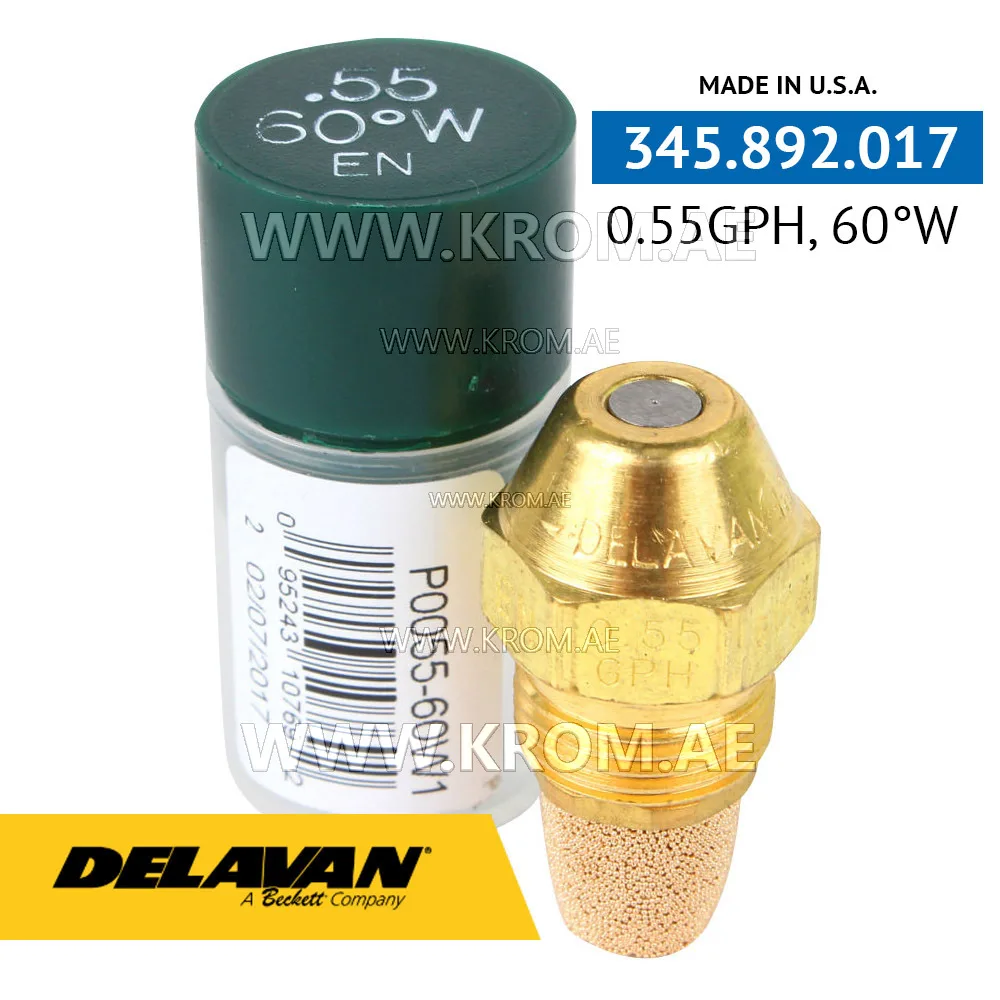 Delavan 0.55GPH, 60W (1) nozzle