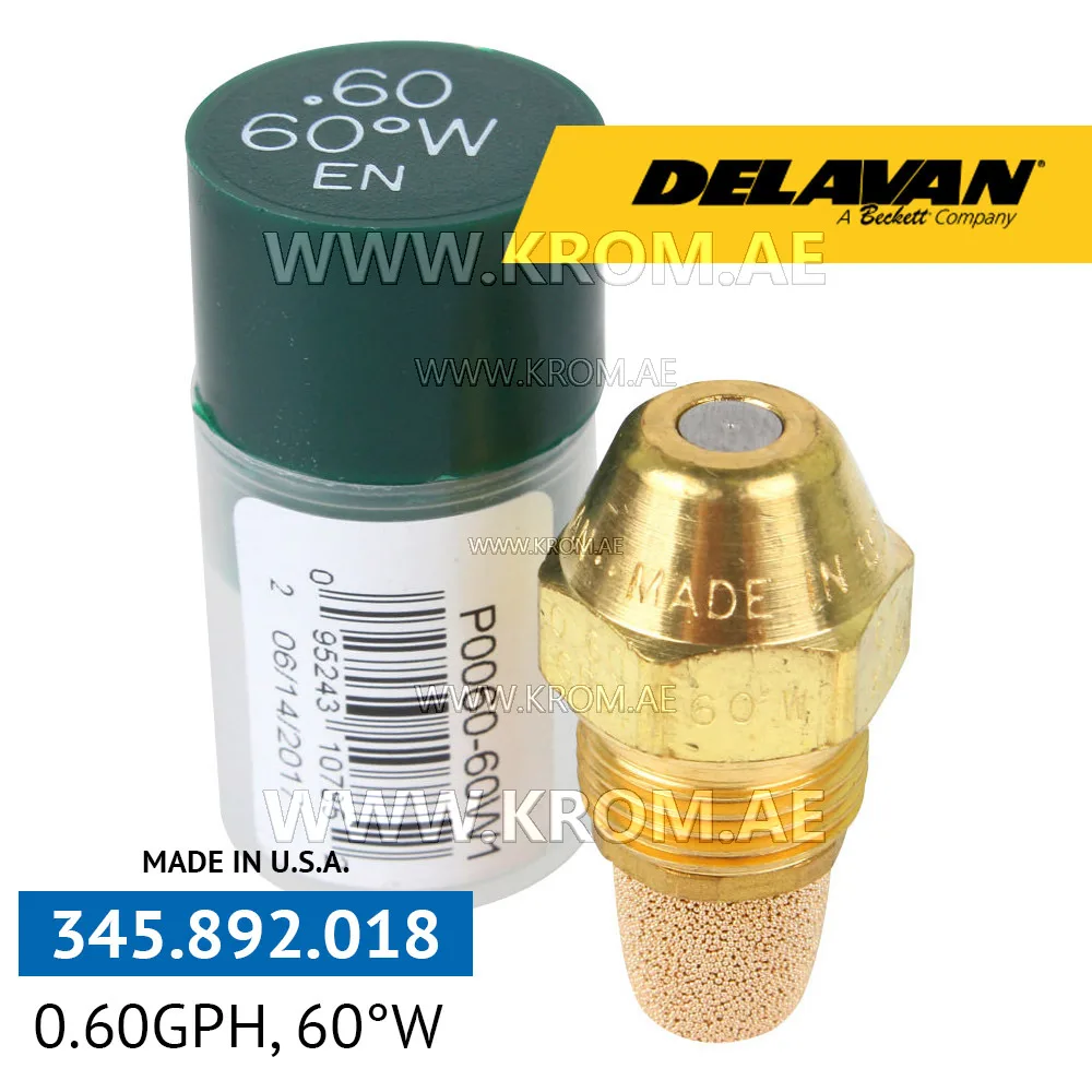 Delavan 0.60GPH, 60W (1) nozzle