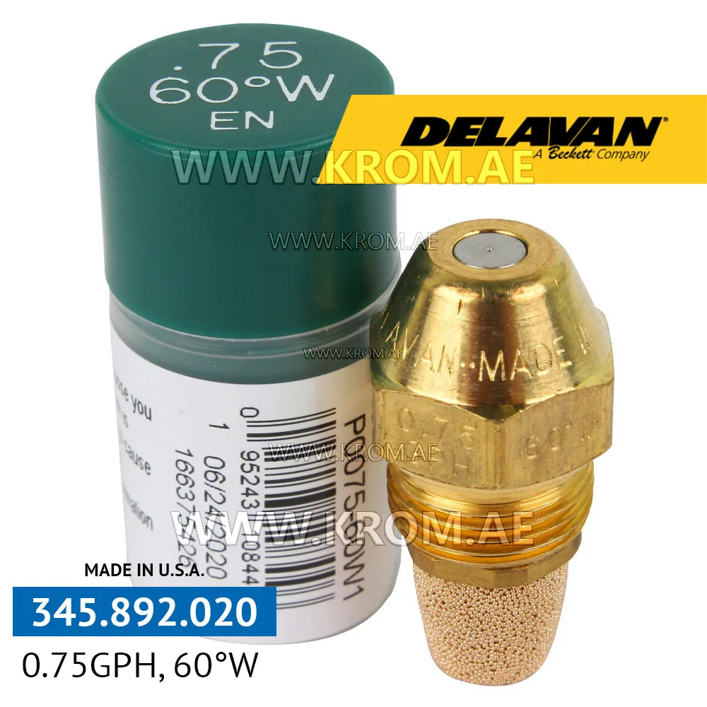 Delavan 0.75GPH, 60W (1) nozzle