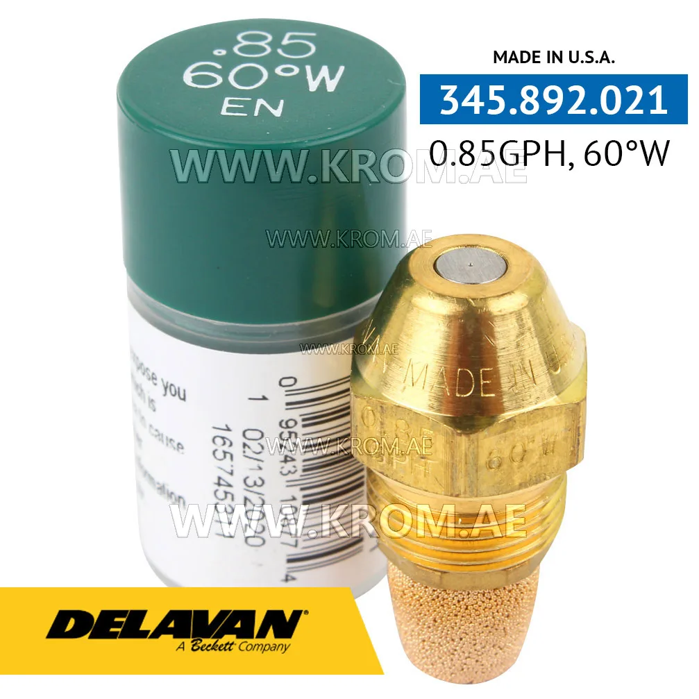 Delavan 0.85GPH, 60W (1) nozzle