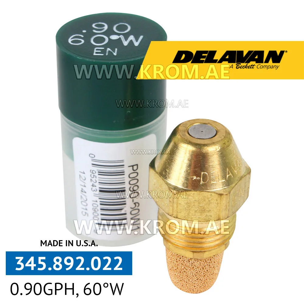 Delavan 0.90GPH, 60W (1) nozzle