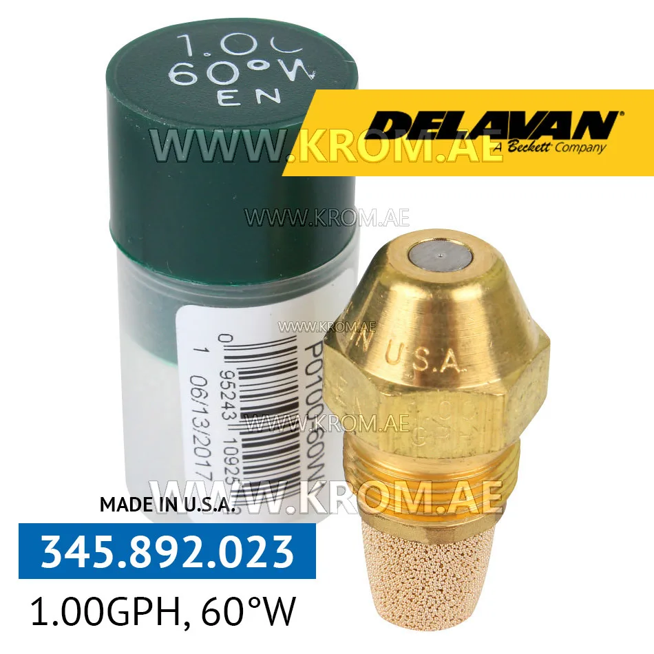 Delavan 1.00GPH, 60W (1) nozzle