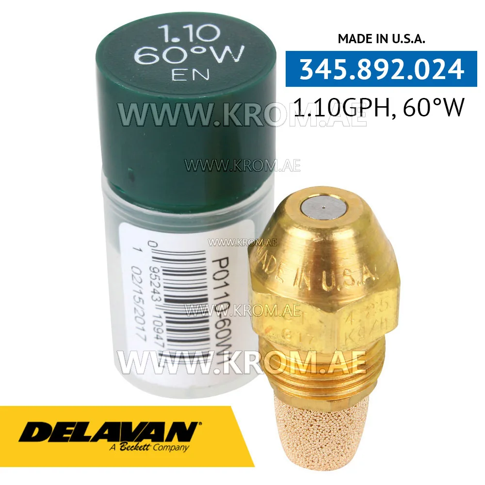 Delavan 1.10GPH, 60W (1) nozzle
