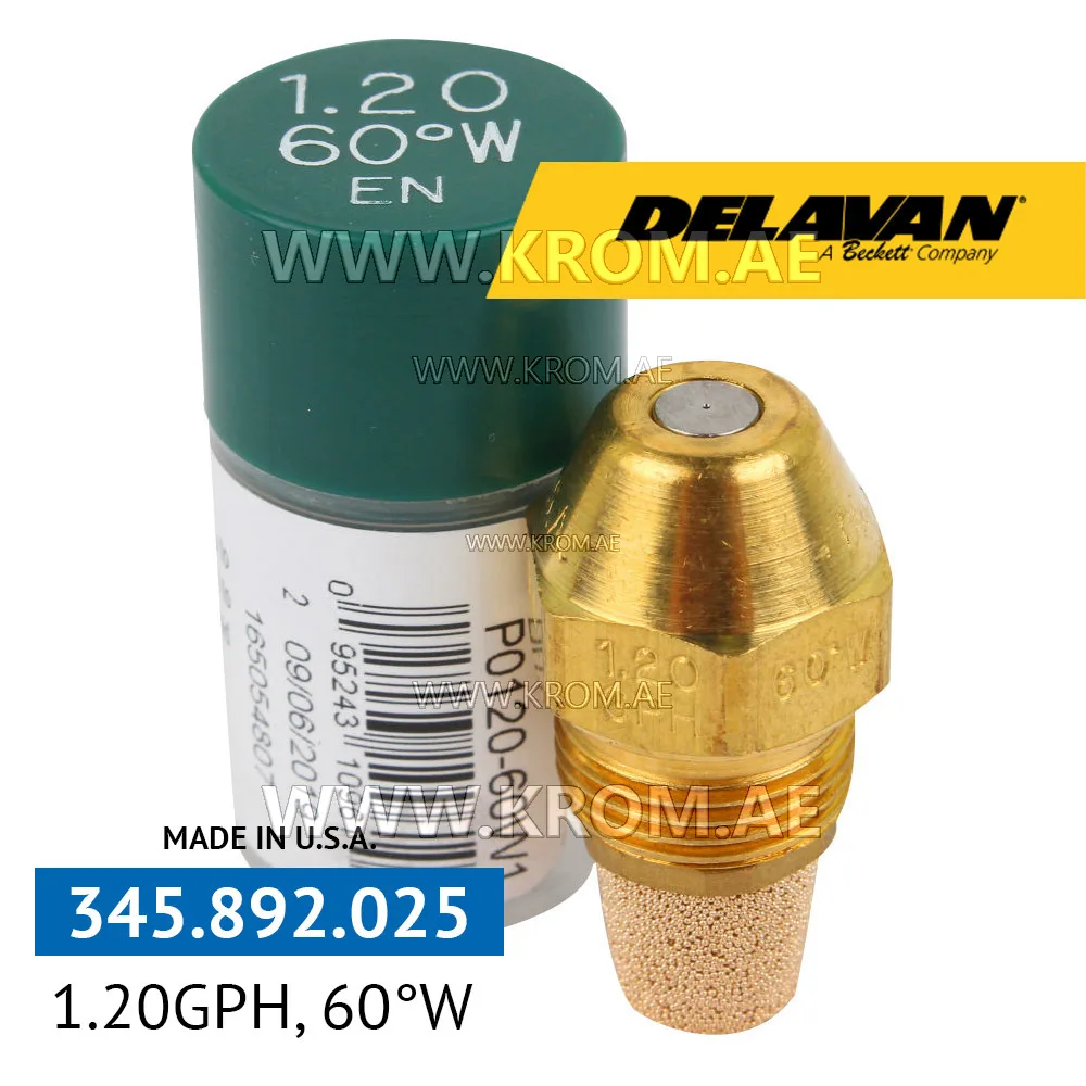 Delavan 1.20GPH, 60W (1) nozzle