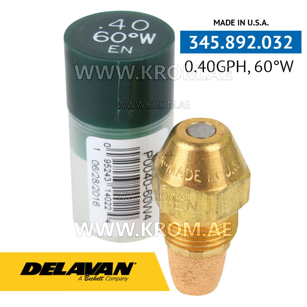 Delavan 0.40GPH, 60W (4) nozzle
