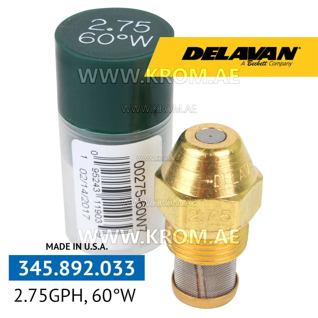 Delavan 2.75GPH, 60W (7) nozzle