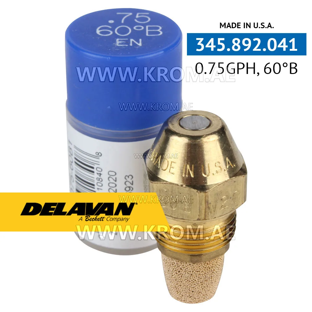 Delavan 0.75GPH, 60B (1) nozzle