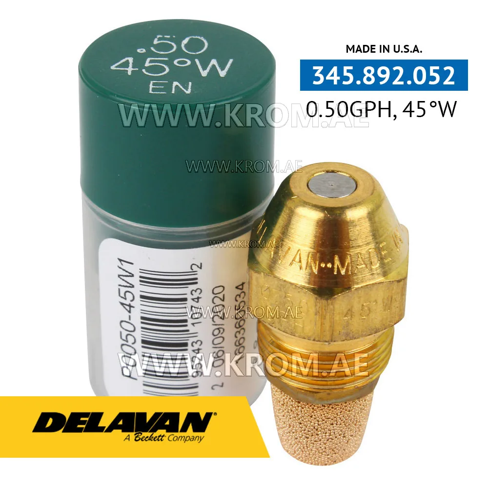 Delavan 0.50GPH, 45W (1) nozzle