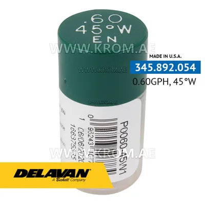 Delavan 0.60GPH, 45W (1) nozzle