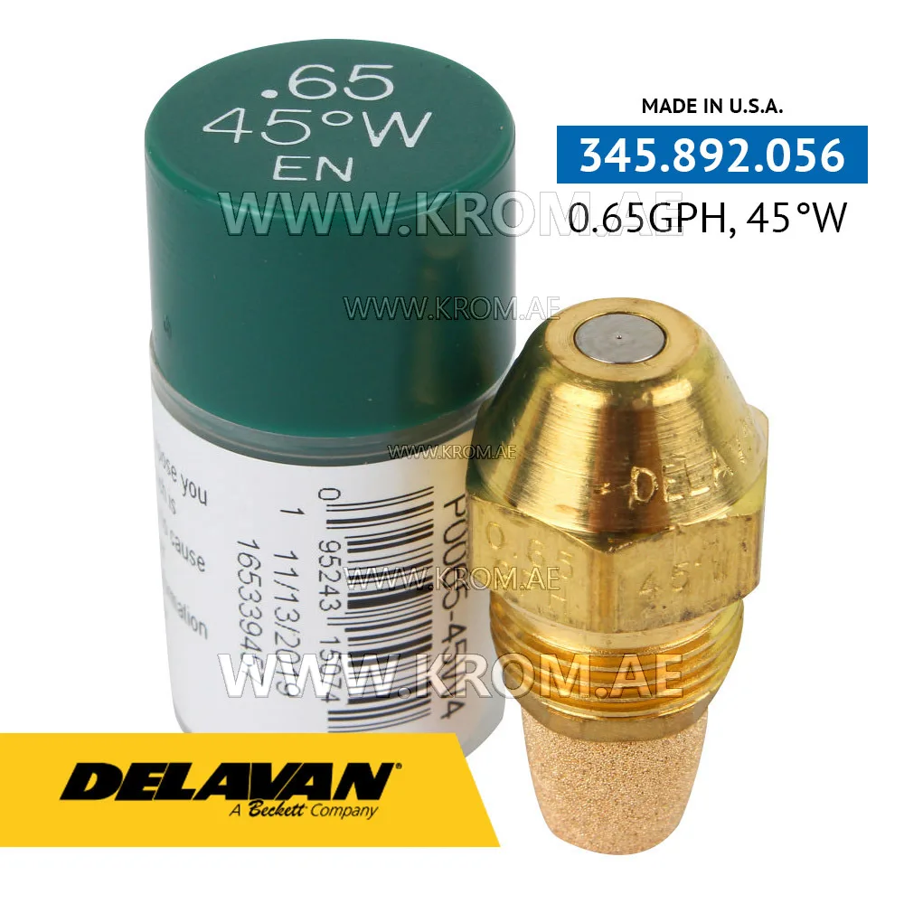 Delavan 0.65GPH, 45W (4) nozzle