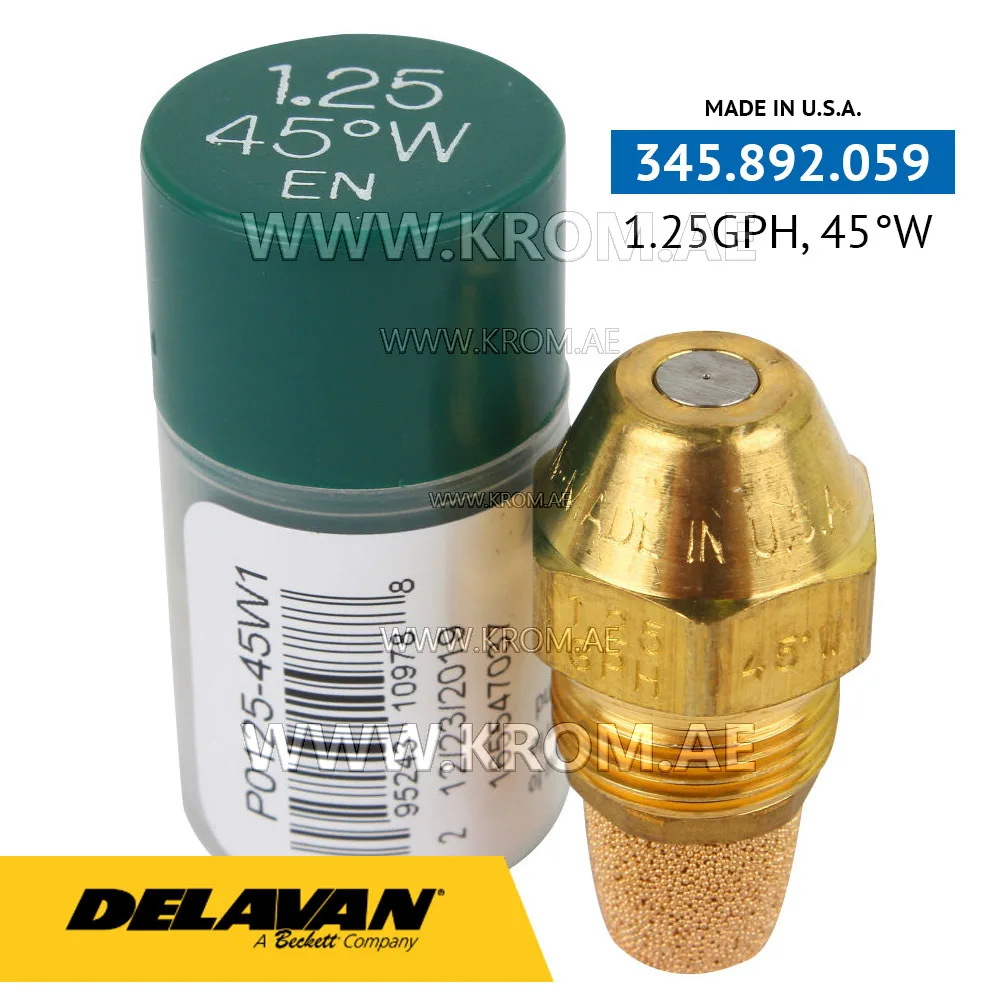 Delavan 1.25GPH, 45W (1) nozzle