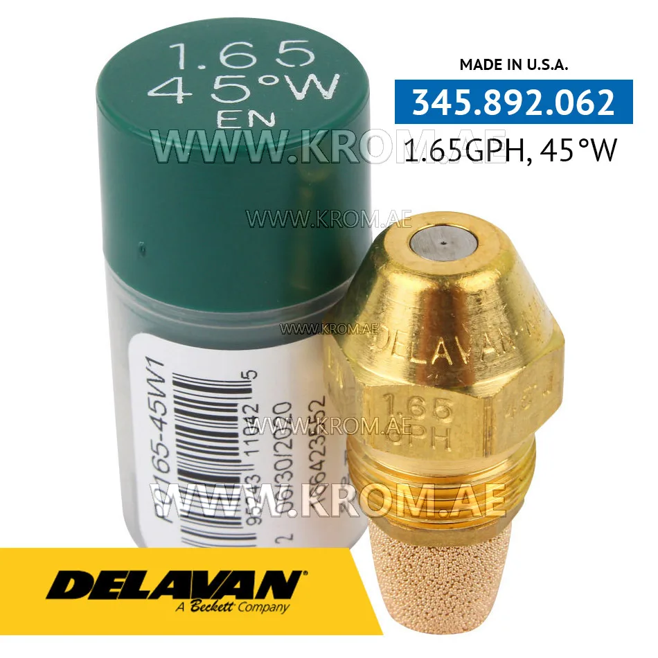 Delavan 1.65GPH, 45W (1) nozzle