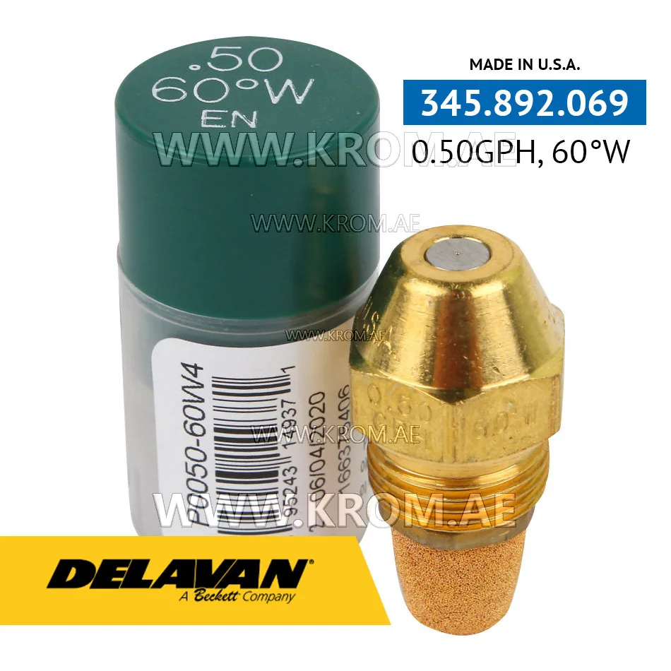 Delavan 0.50GPH, 60W (4) nozzle