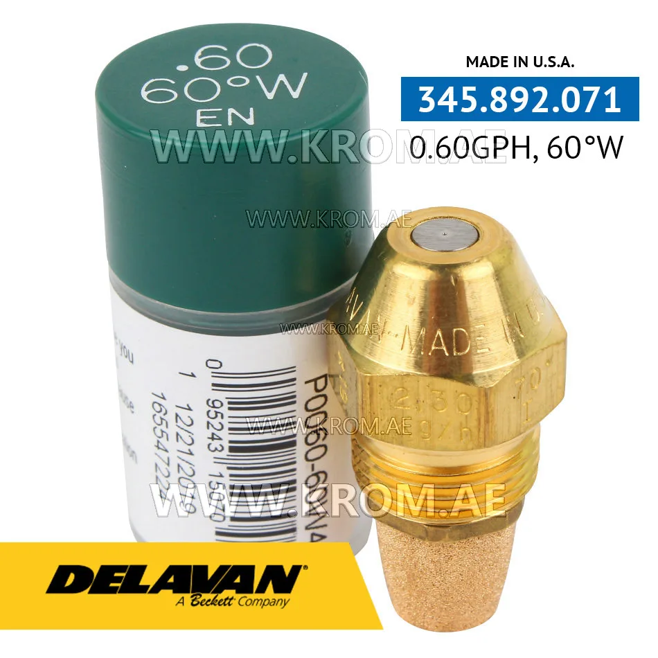 Delavan 0.60GPH, 60W (4) nozzle