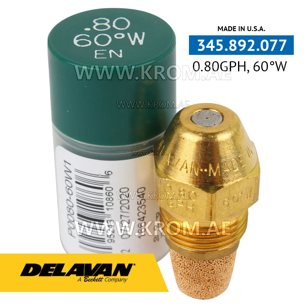 Delavan 0.80GPH, 60W (1) nozzle