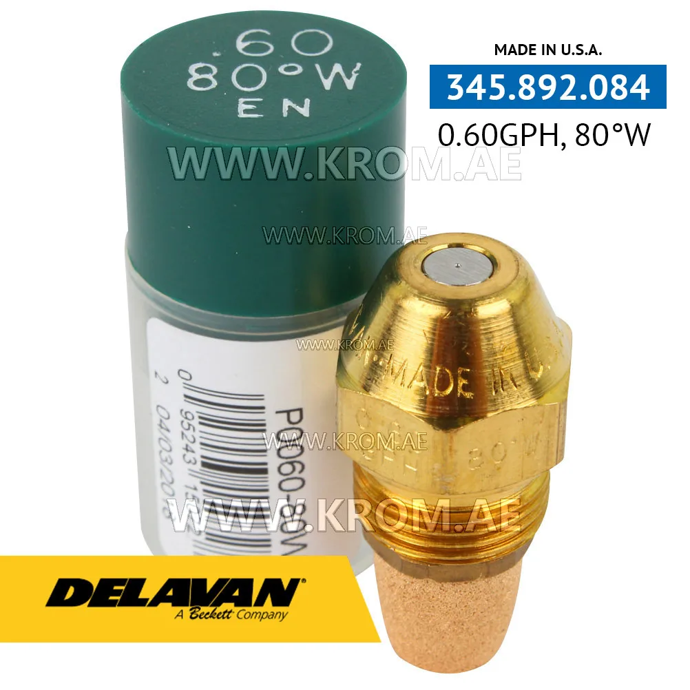Delavan 0.60GPH, 80W (4) nozzle