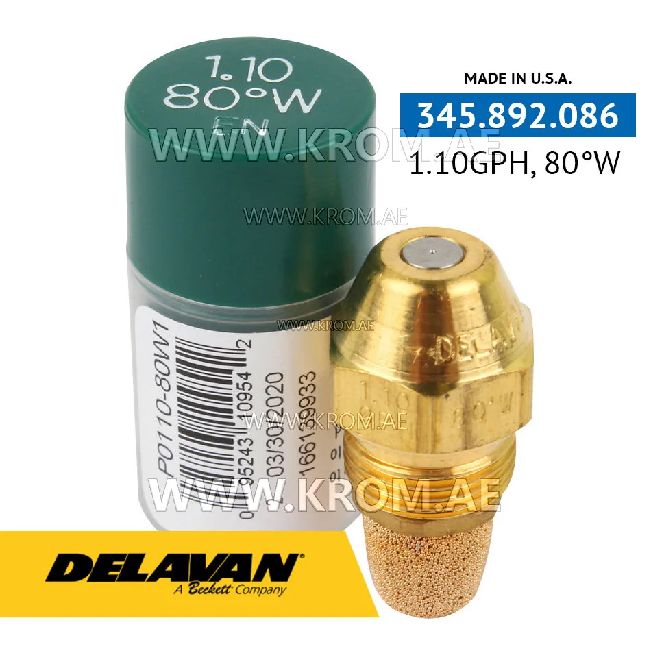 Delavan 1.10GPH, 80W (1) nozzle