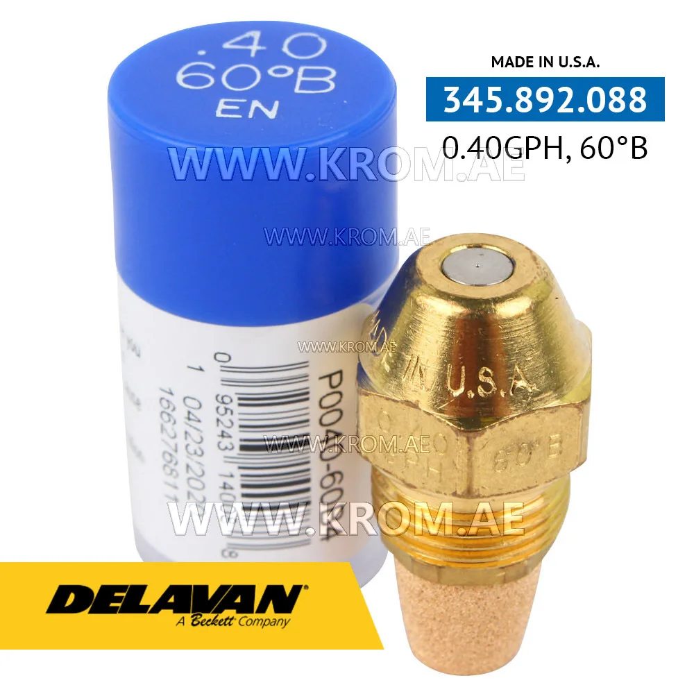Delavan 0.40GPH, 60B (4) nozzle
