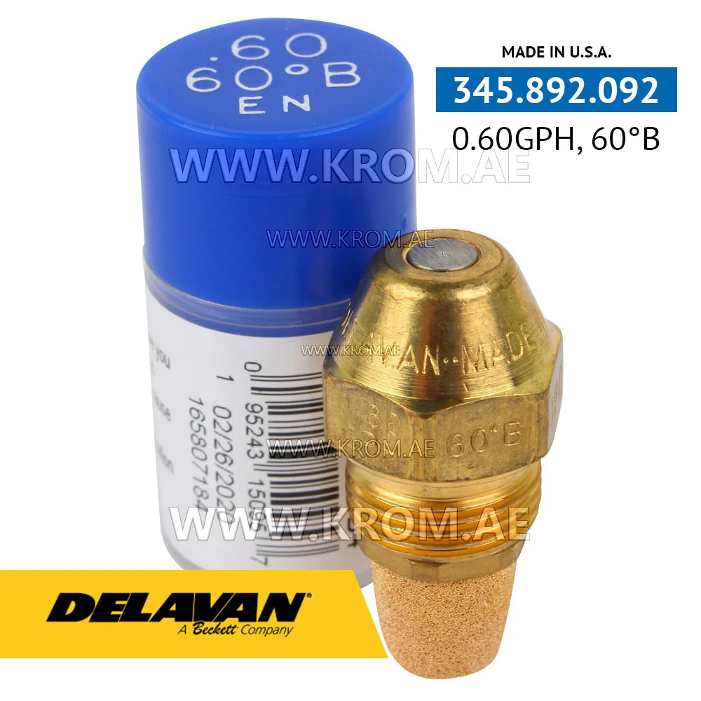 Delavan 0.60GPH, 60B (4) nozzle