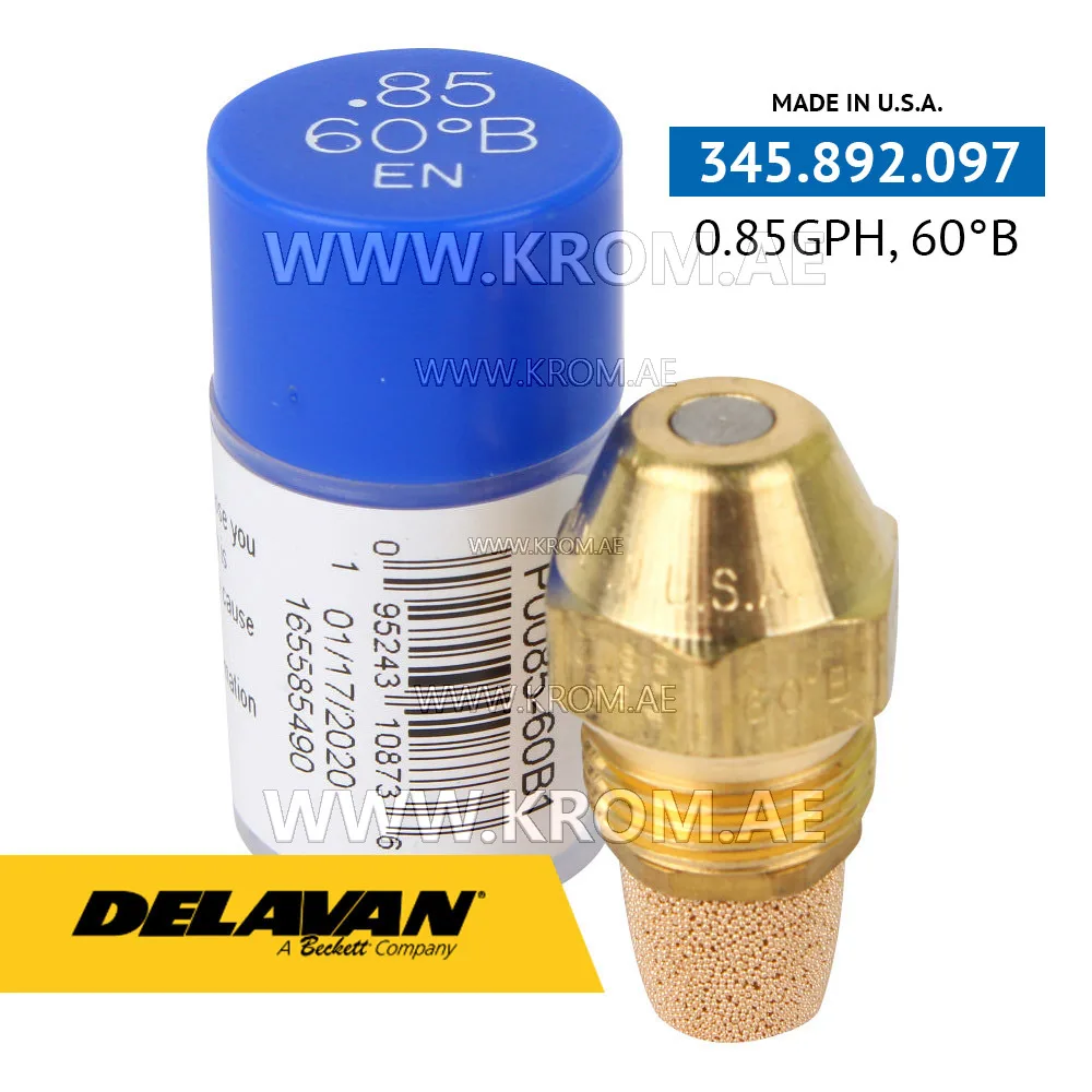 Delavan 0.85GPH, 60B (1) nozzle