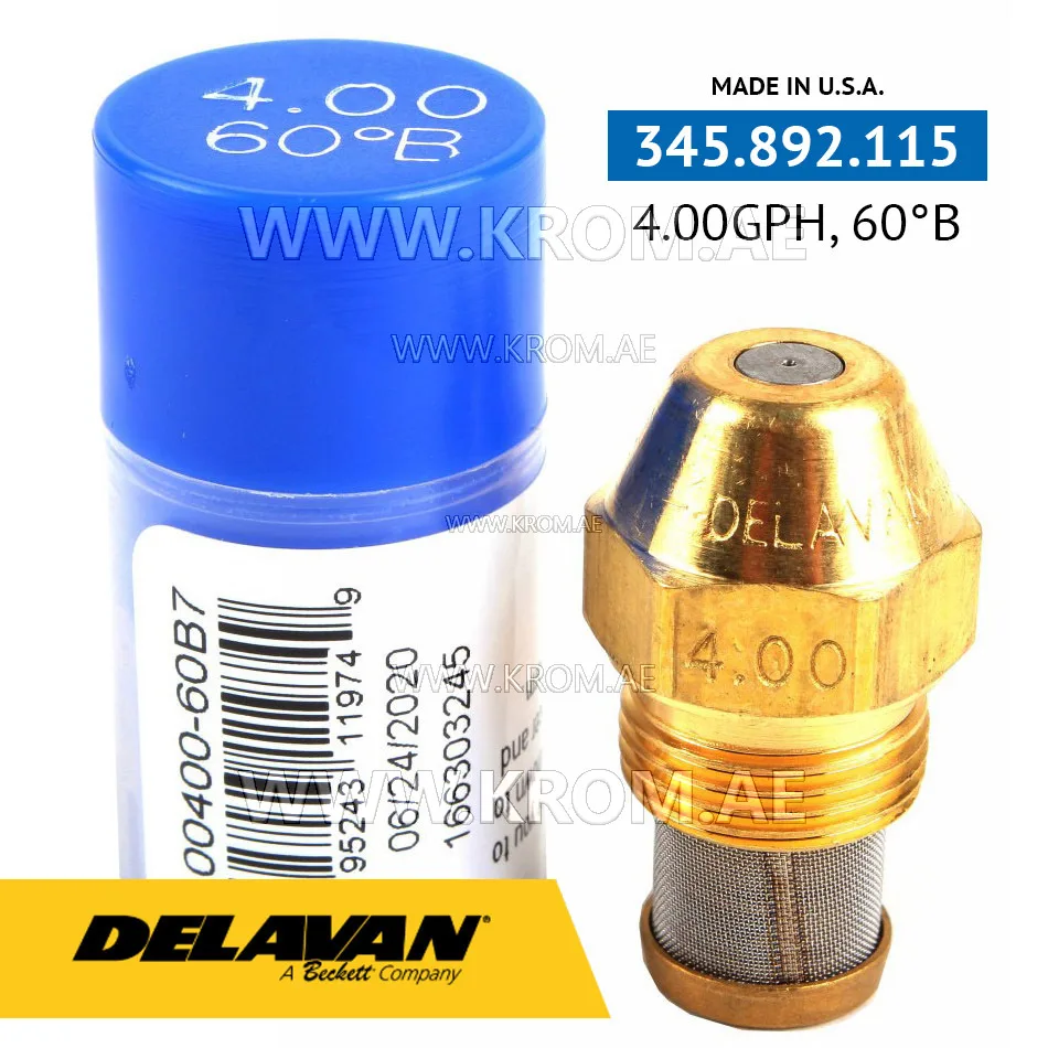 Delavan 4.00GPH, 60B (7) nozzle
