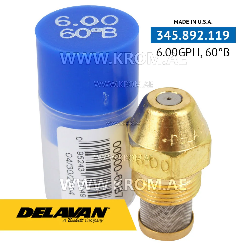 Delavan 6.00GPH, 60B (7) nozzle