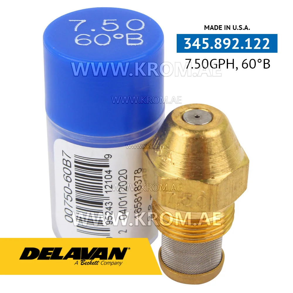 Delavan 7.50GPH, 60B (7) nozzle