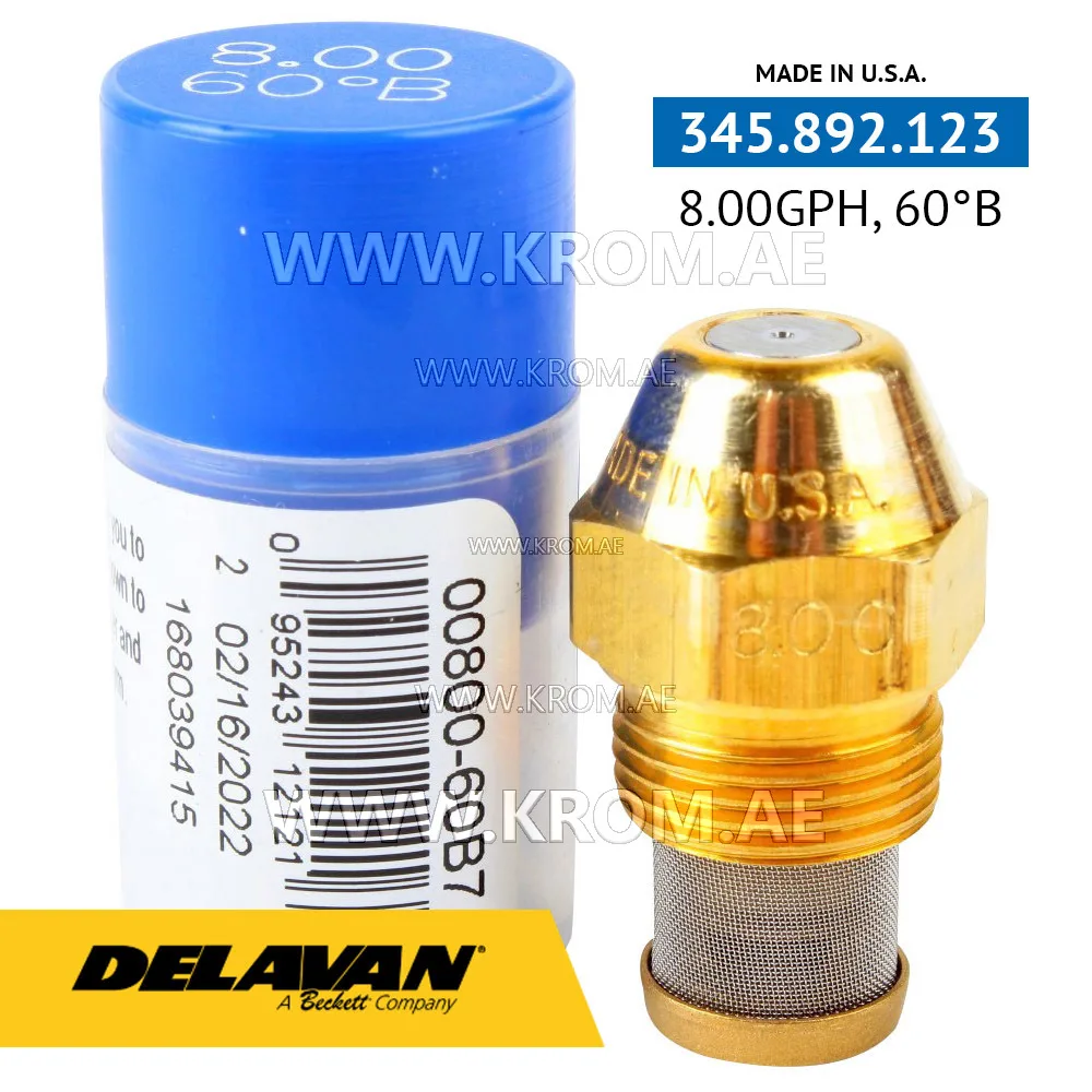 Delavan 8.00GPH, 60B (7) nozzle