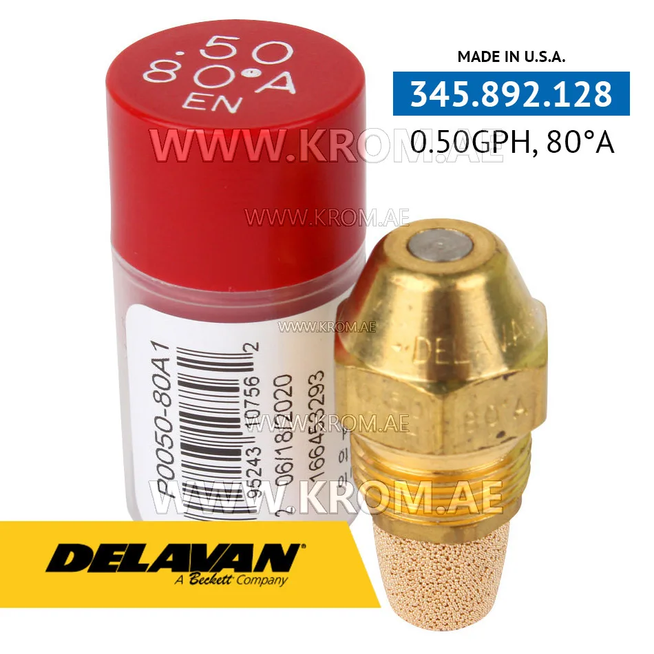Delavan 0.50GPH, 80A (1) nozzle
