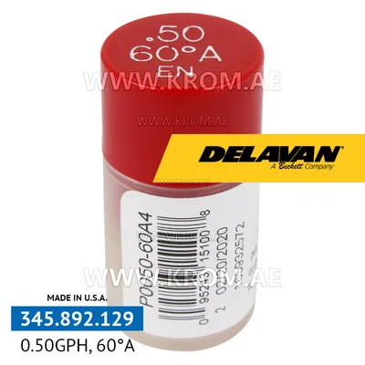 Delavan 0.50GPH, 60A (4) nozzle
