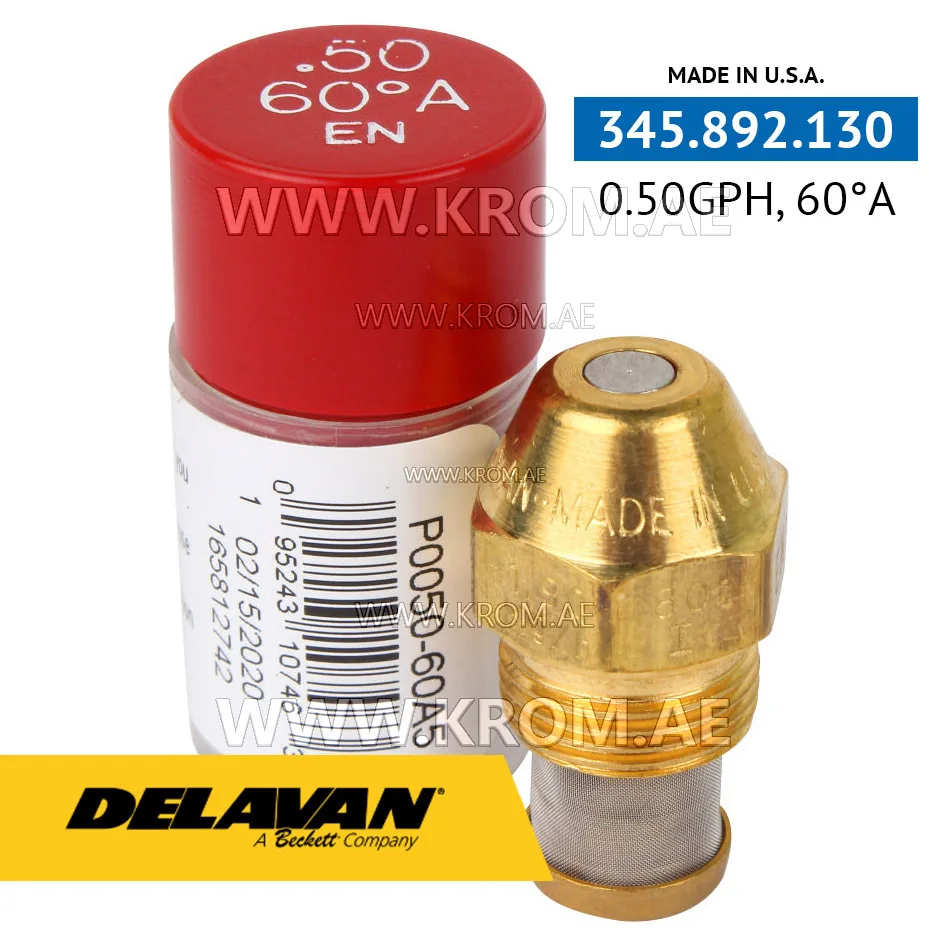 Delavan 0.50GPH, 60A (5) nozzle