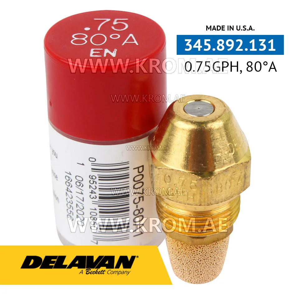 Delavan 0.75GPH, 80A (1) nozzle